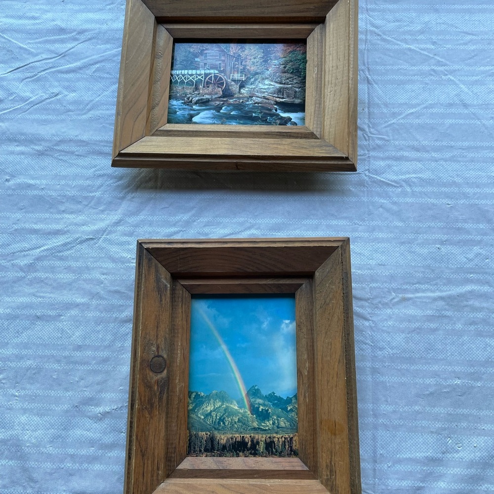 Wooden Picture Frame Set - Brown